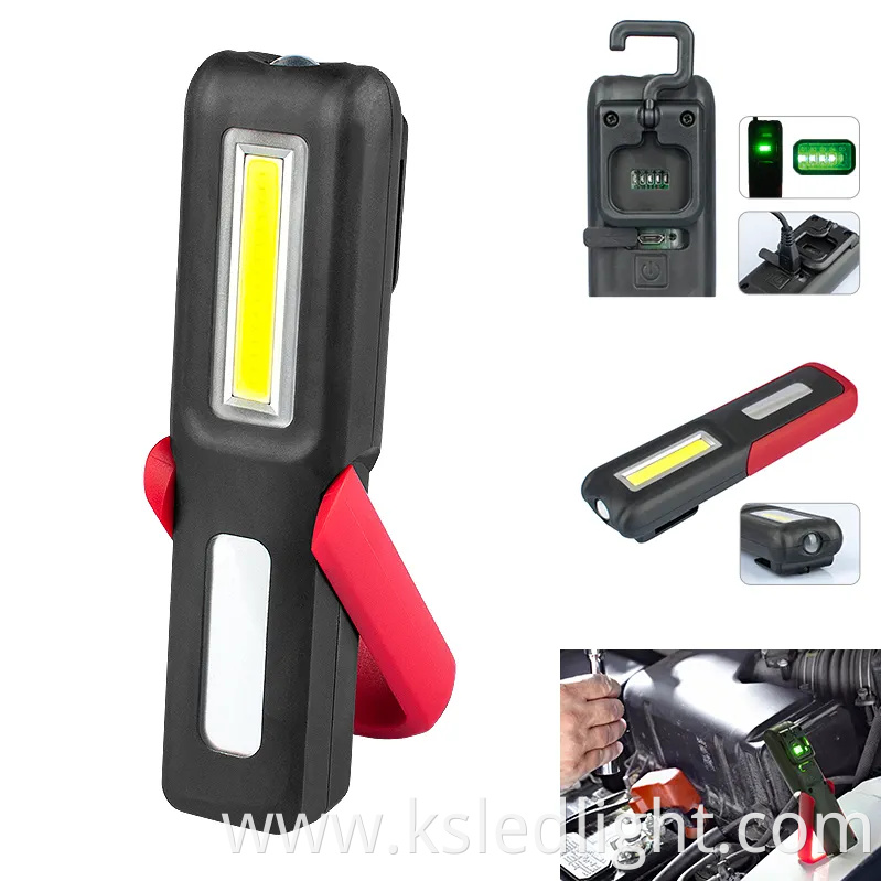 Hot sell plastic 3W COB LED 160 lumens rechargeable hands free pen work light